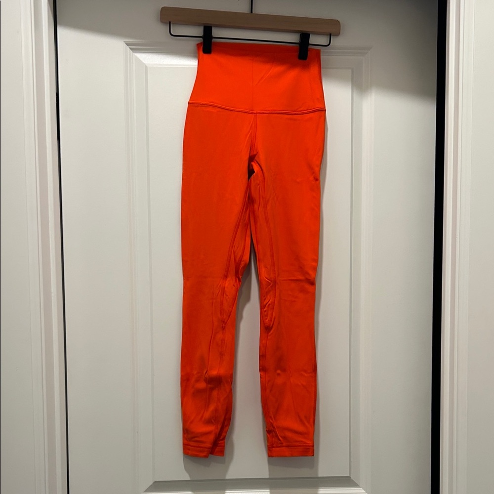 Lululemon Athletica Bright Orange Leggings- align 25 inch